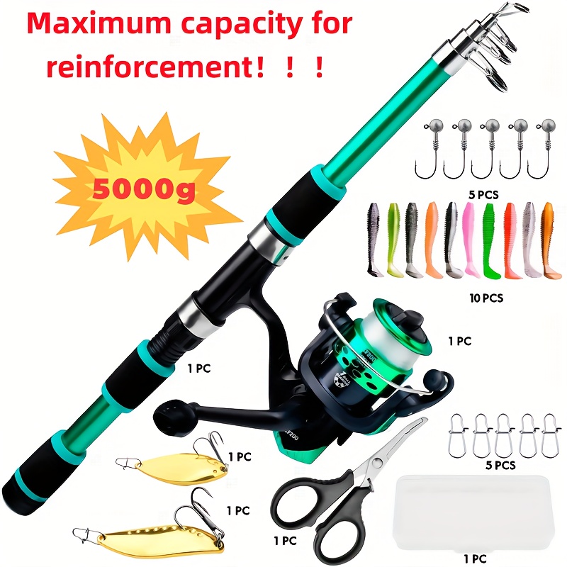 fishing rods and gear sold on Temu United States