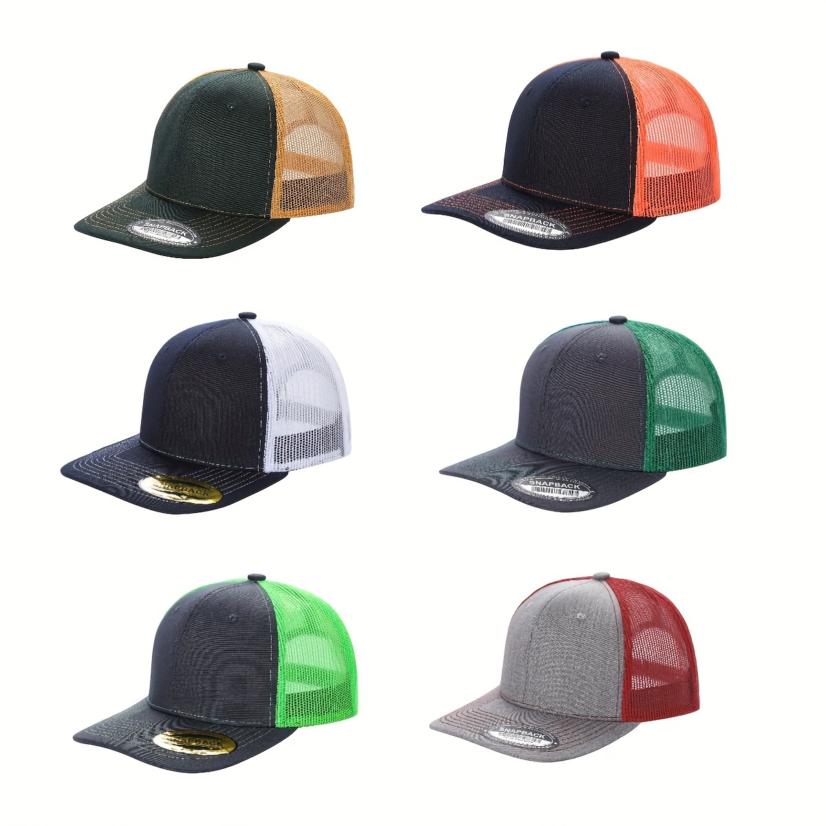 

6 Pcs Men's Baseball Cap: This Baseball Cap, Has Treated, Soft And , But Has Durability And Characteristics.