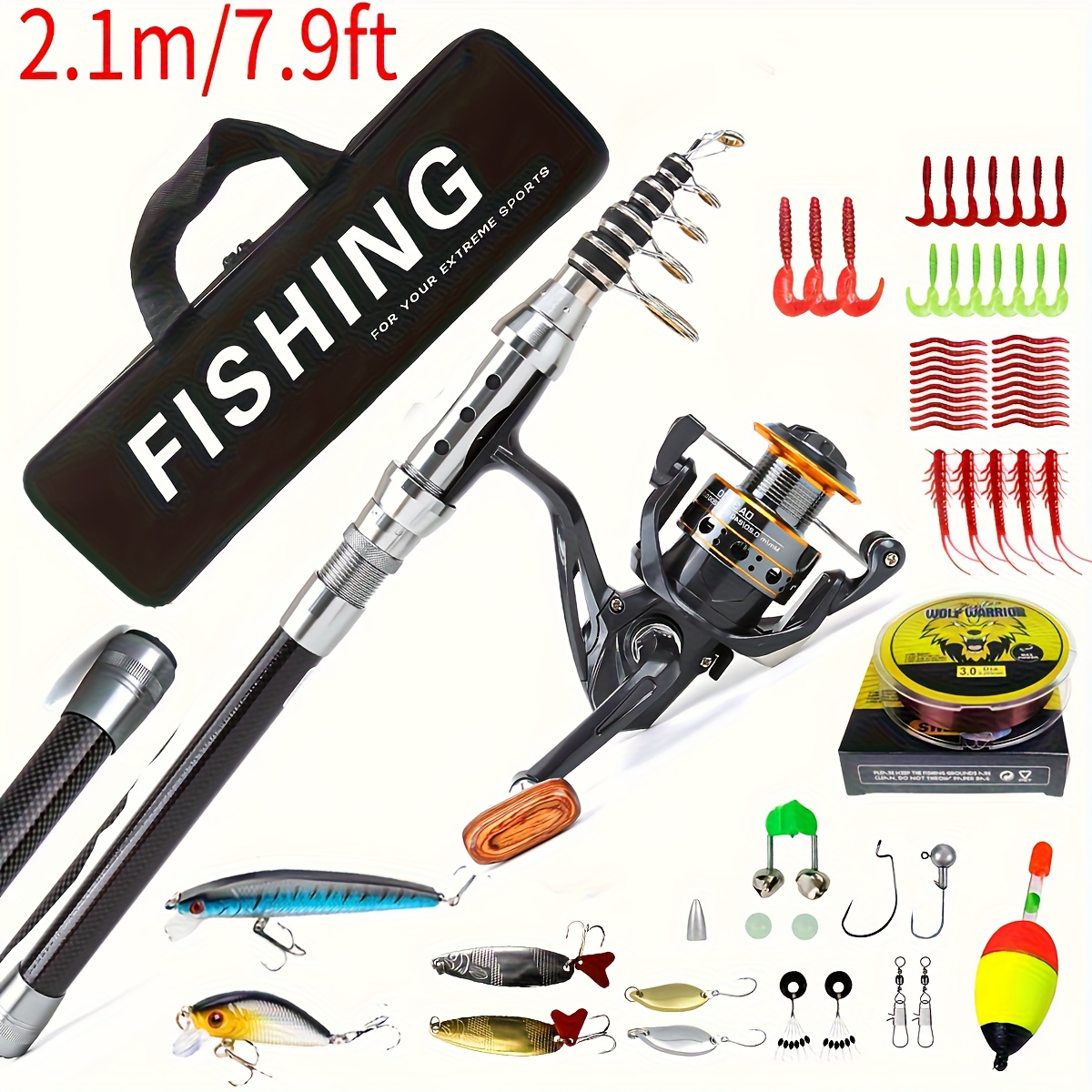 animated fishing lure on shark tank Size:#4-100 pcs Daiwa EM.C.ast Bite & GT-Rex