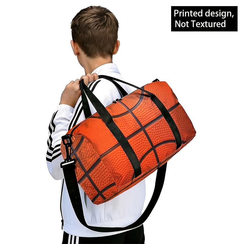 E-shop 2D-bedruckte Tragetasche mit -Muster, Schultertasche für Fitnessstudio Yoga mit - Fußball-Muster, Outdoor-Gepäckaufbewahrungstasche