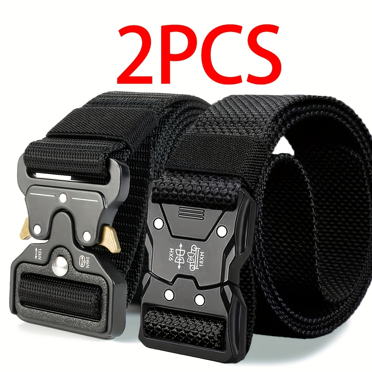 2 pack mens quick   with locking   system no tools required suitable for camping and everyday use compatible with dress belts jeans and casual pants ideal for survival and edc   in 8 colors