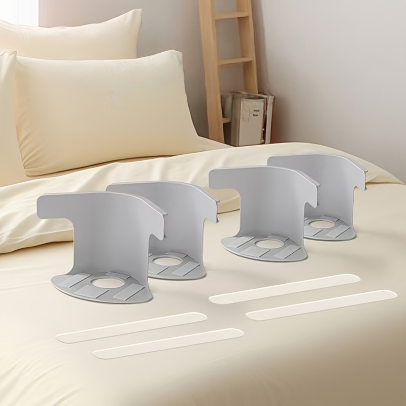 TEMU 4pcs Heavy Duty Bed Sheet Holders - Non-slip Mattress Clips, Secure Sheet Grips, Mattress Sizes (twin, Full, Queen, King, California King) -