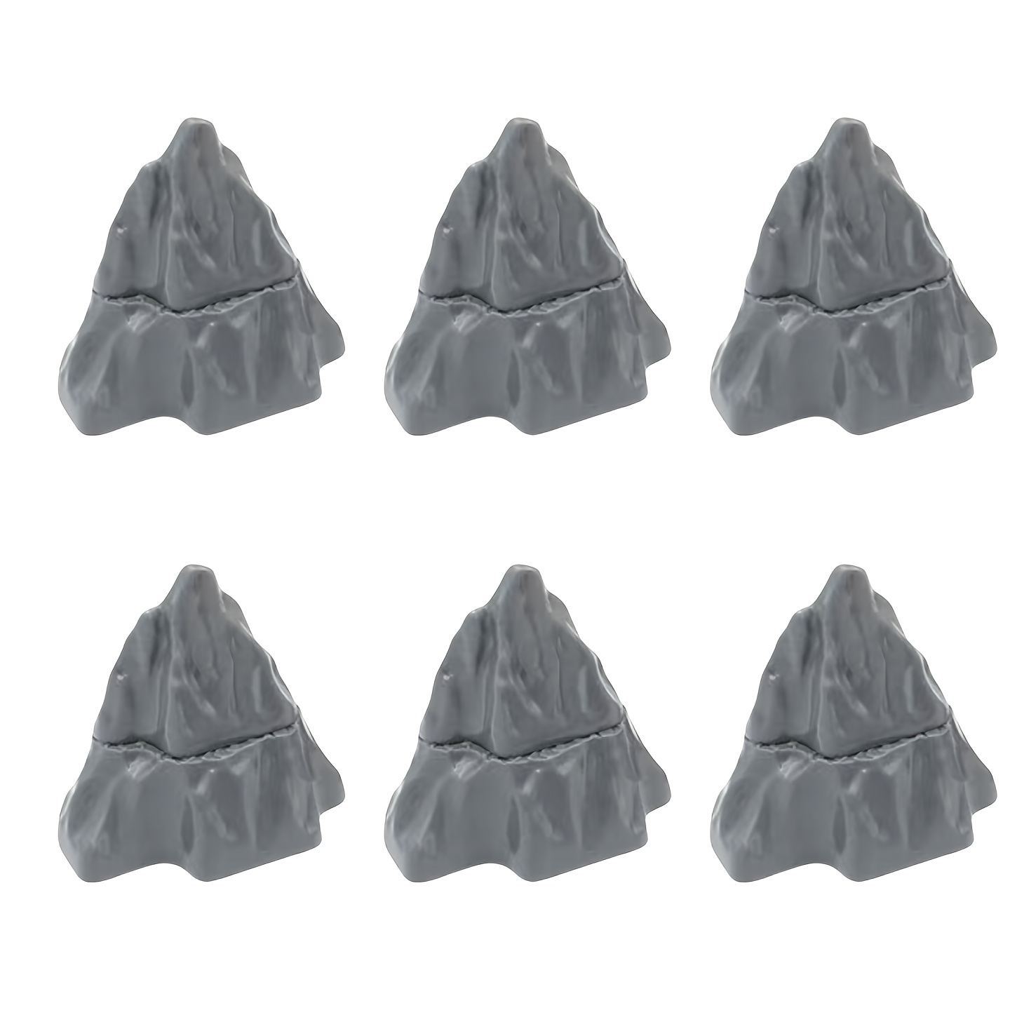 12pcs Building Block Accessory Toy, Assembled Into 6 Rock Rockeries, Scene Construction Set, Perfect Birthday Gift, Halloween Gift, Christmas Gift