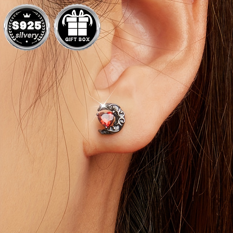 Low Allergy Dark Night Earrings Gothic Halloween Party Earrings
