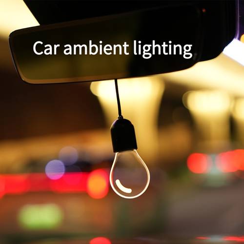 car led ambient light small illuminated bulb mood light car hanging ornament car pendant