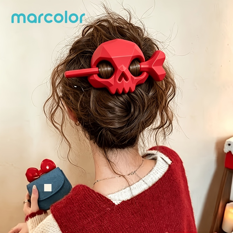 Halloween Gothic Style Skull Headband Hair Clip for Women