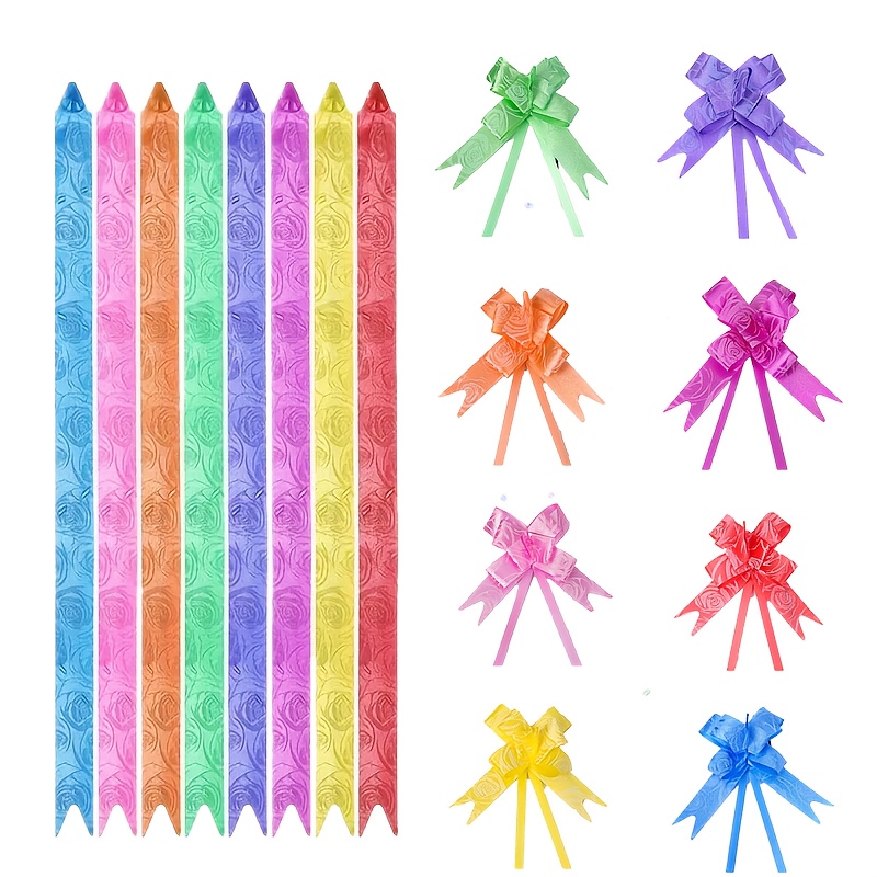 6 Inch 12 Pack Large Pull Bow Gift Wrapping Bows, Ribbon Pull Bows For Wedding Gift Baskets, Party Gift Wrap Bows, Presents Decorating Bows To Wrap Box Or Decoration (Gold