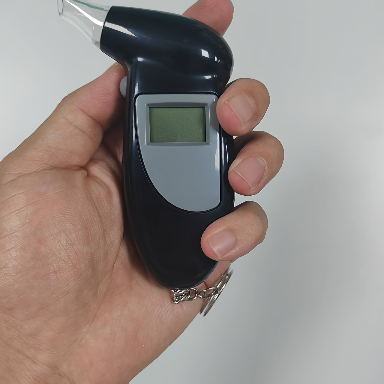 Portable Digital Breathalyzer With Lcd Display High Accuracy Alcohol Tester With Keychain, Fast Bac Detection