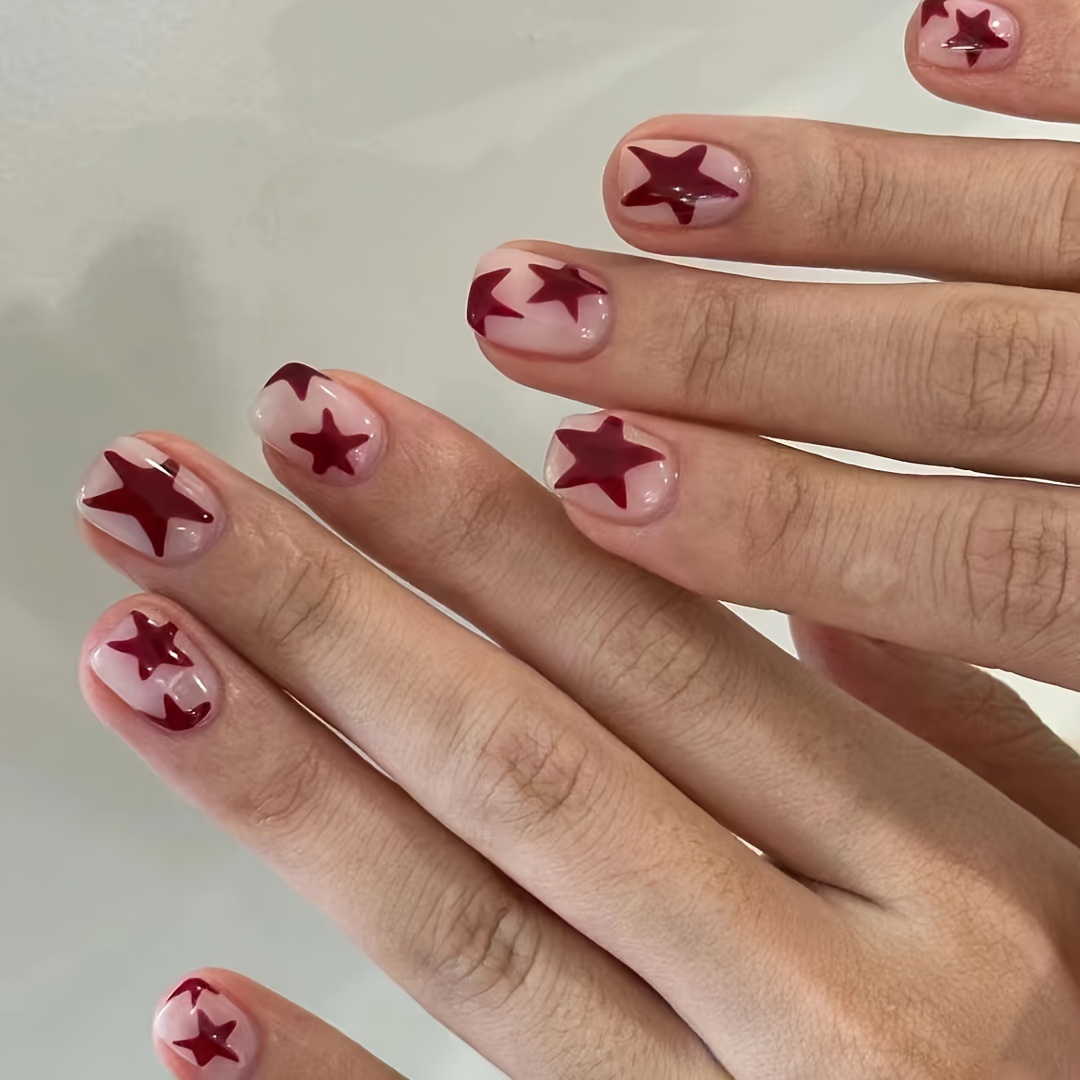 

24pcs Press On Nails Set & File - Mixed For & Parties