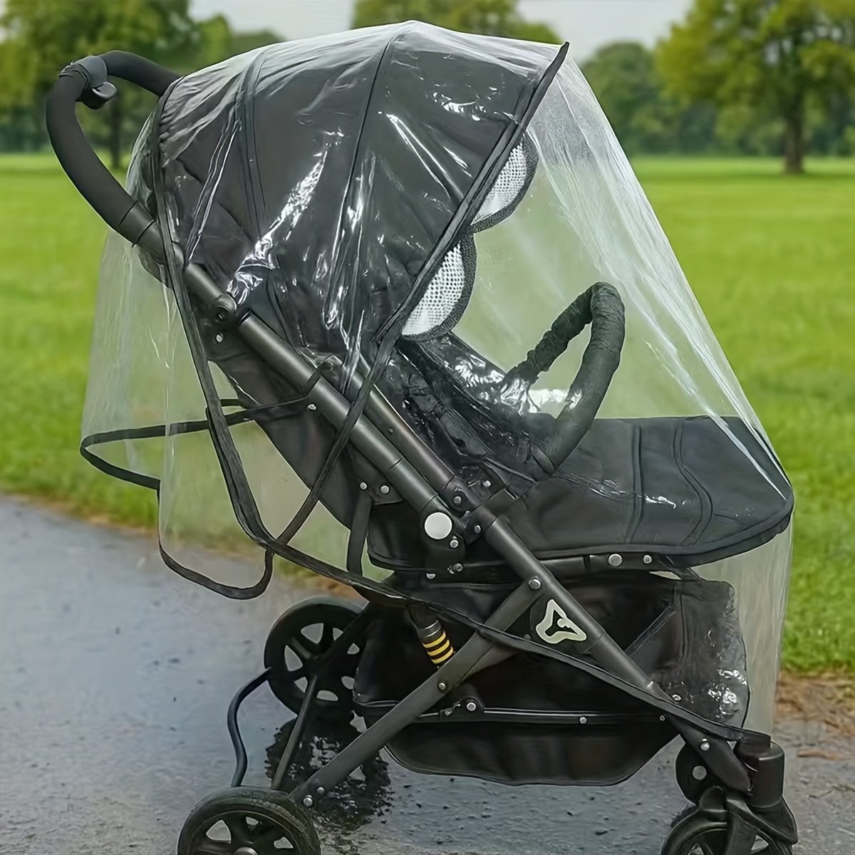 1pc Stroller Rain Cover Car Windproof Cover Stroller Waterproof Cover Stroller Protective Cover Raincoat