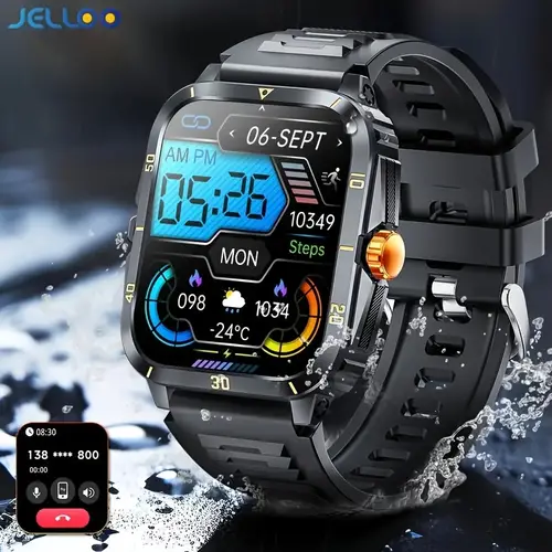 smart watch 1 96 inch smartwatch with wireless call answer make calls sport fitness with with exercise recording timer stopwatch for men women for iphone phone