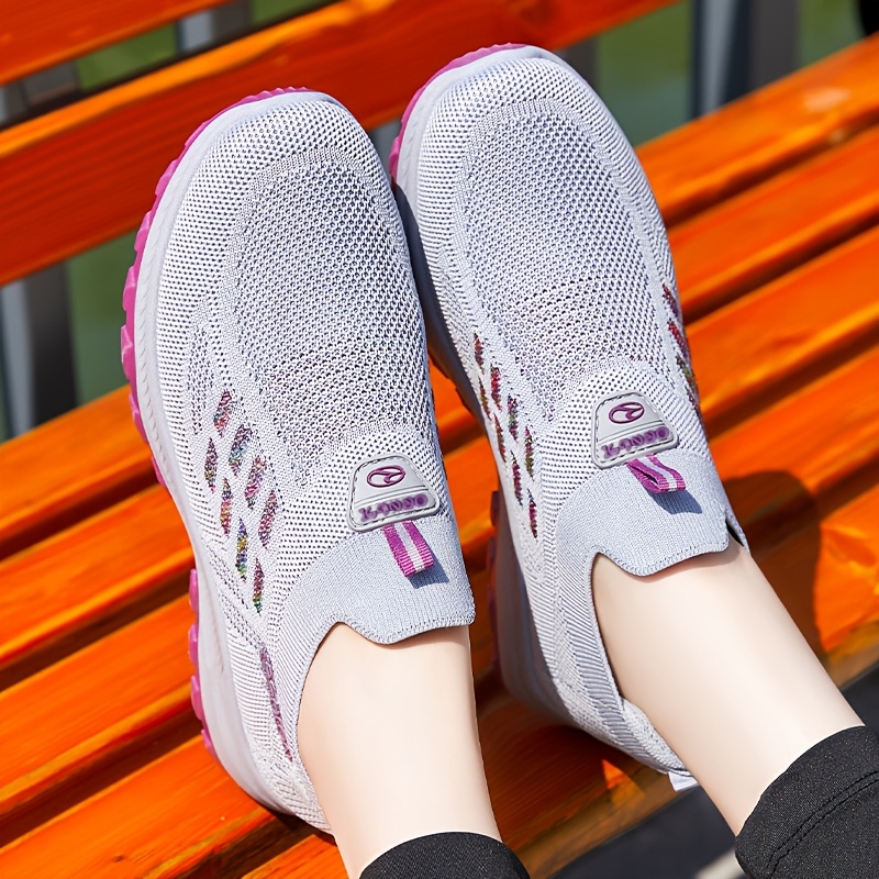 Womens Casual Sneakers Womens Walking Shoes Slip Loafers