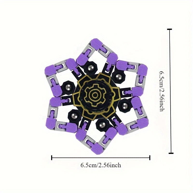 4 Pack Fidget Spinner Robot Toy DIY Transforming Robot Rubber Material