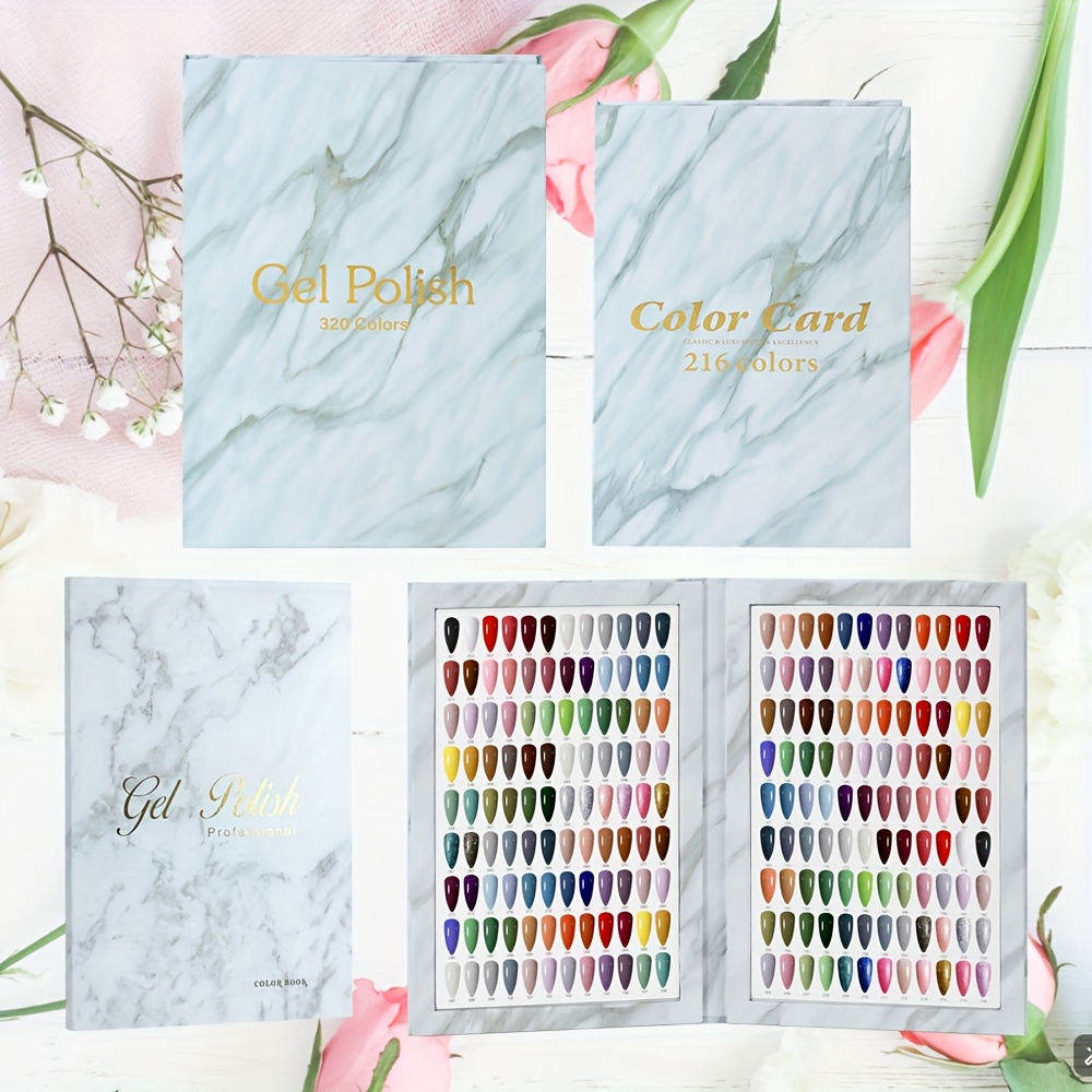 Nagel Farbkartenbuch – Display Für 120 Gel-Nagelfarben & Designs, Mit Magnetverschluss, Für Nagelstudio & Heimgebrauch