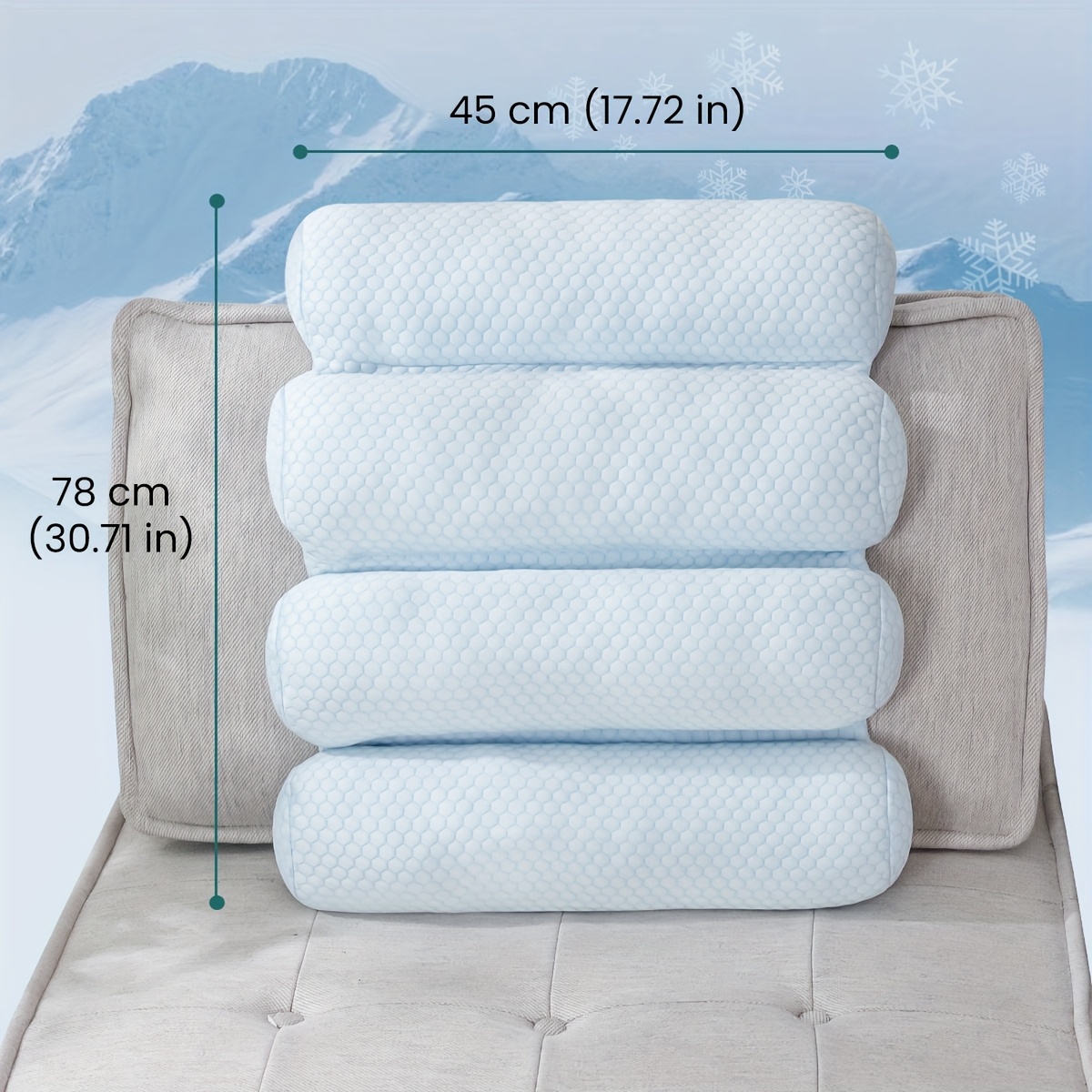 adjustable cooling lumbar support pillow for office chair car seat breathable 100 polyester machine washable with polka   promotes better posture lower back Product details 0