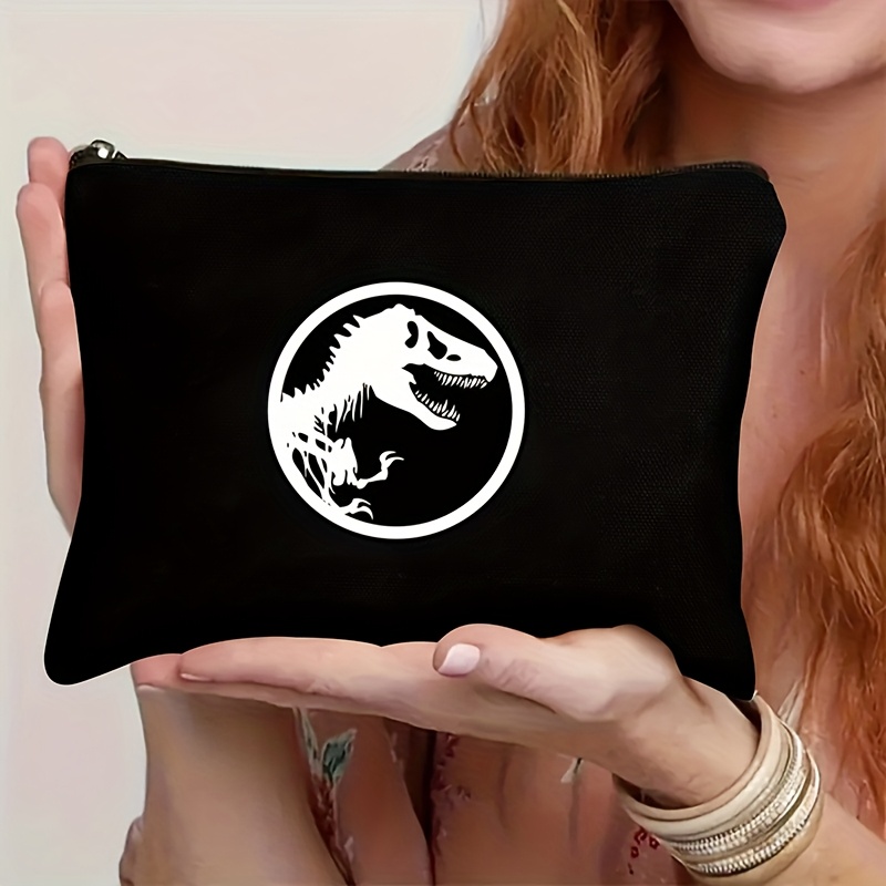 polyester t rex pencil case multi use black organizer Temu Mauritius