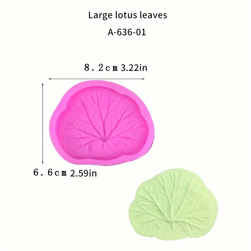1pc, Size Lotus Leaf Silicone Mold With Lotus Flipping Decorative Tool, Drip Glue Gypsum Mold