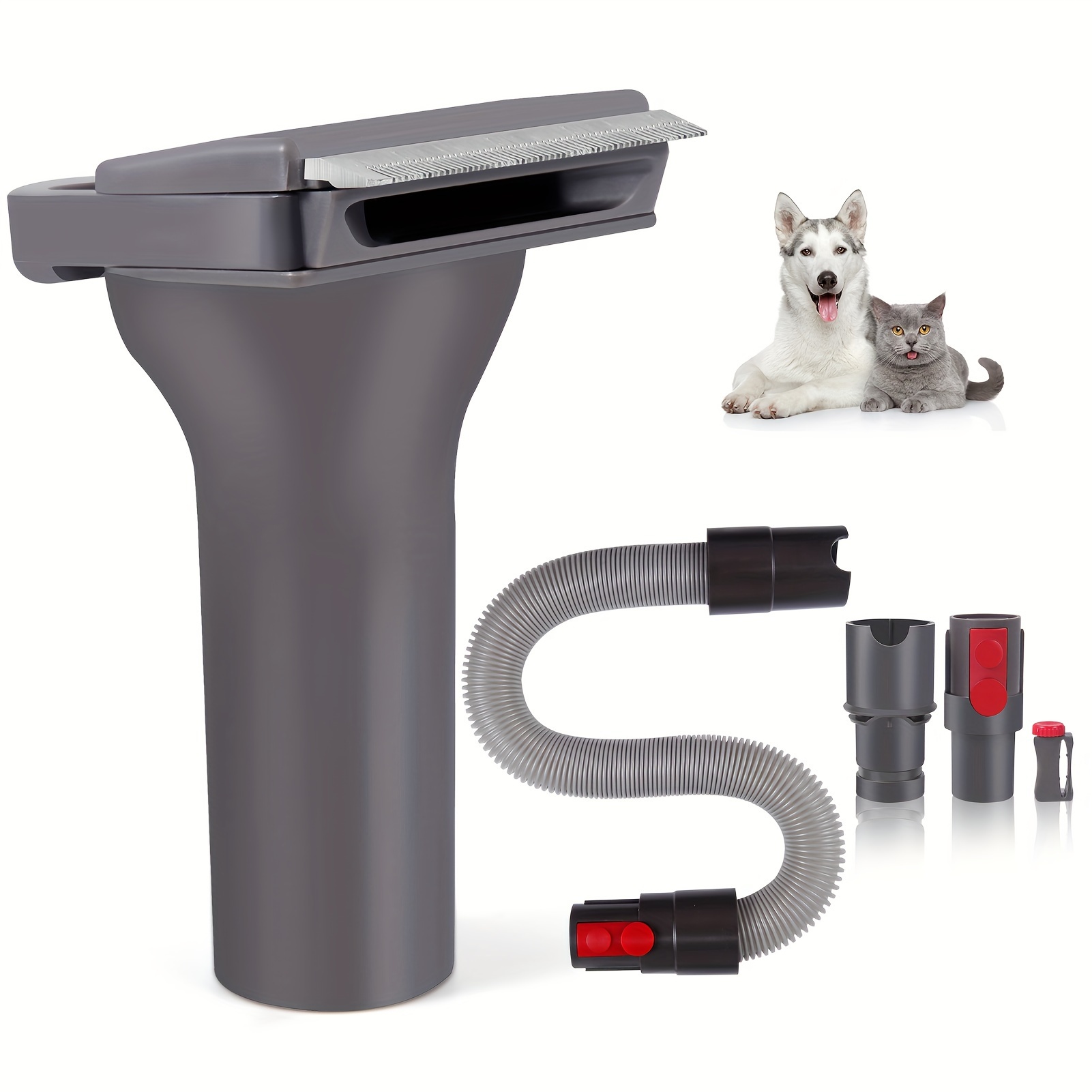Cat&dog Deshedding Tool Grooming Brush Vacuum Attachment For V6/7/8/10 ...