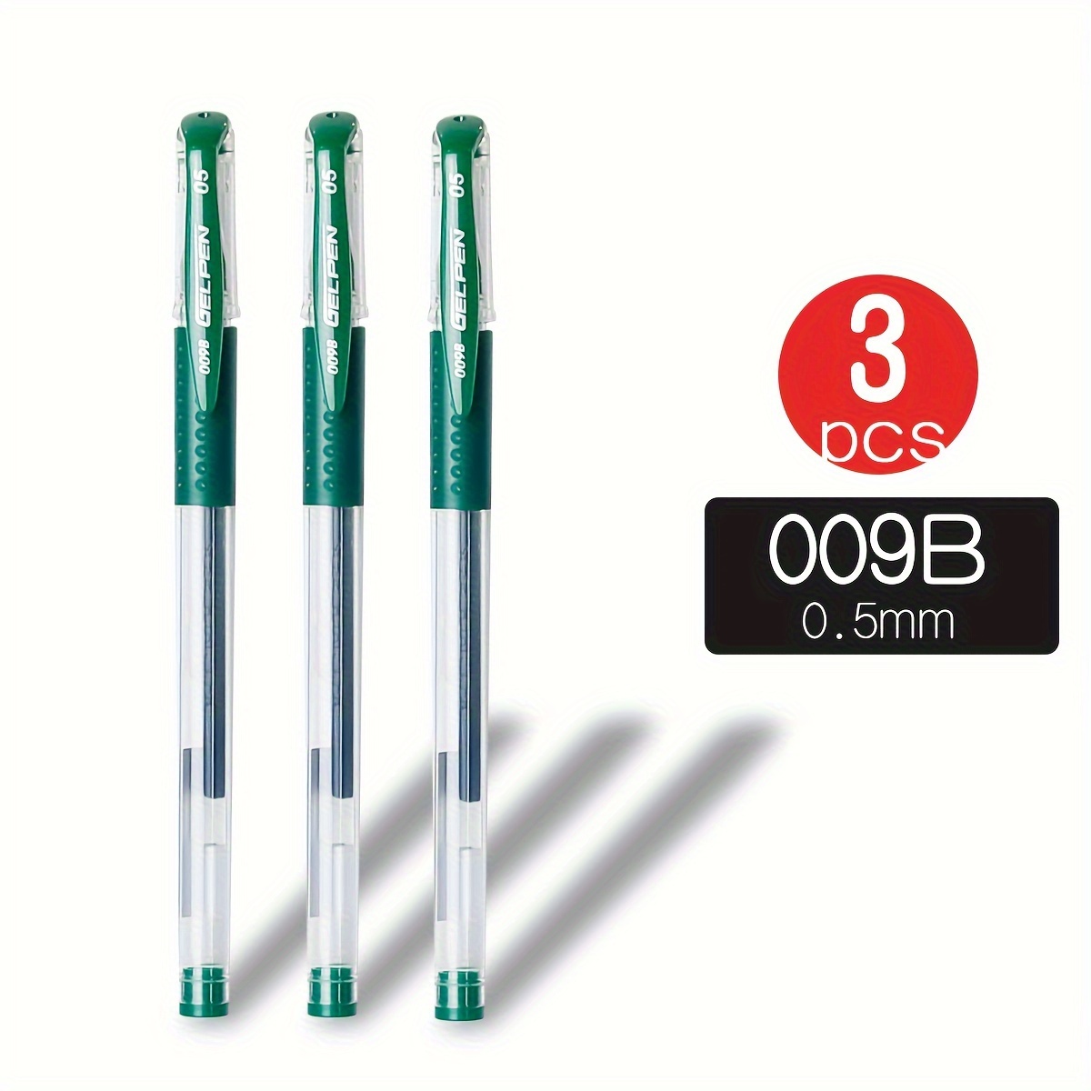 Wqn) 3/7pcs Gel Pen Green Neutral Pens, 0.5mm Nib, Classic Upgrade, Writing Ball Pen, Signature Pen, Office/school Use, Smooth Writing, Quick Drying Pen, Personalized Writing, Comfortable Grip