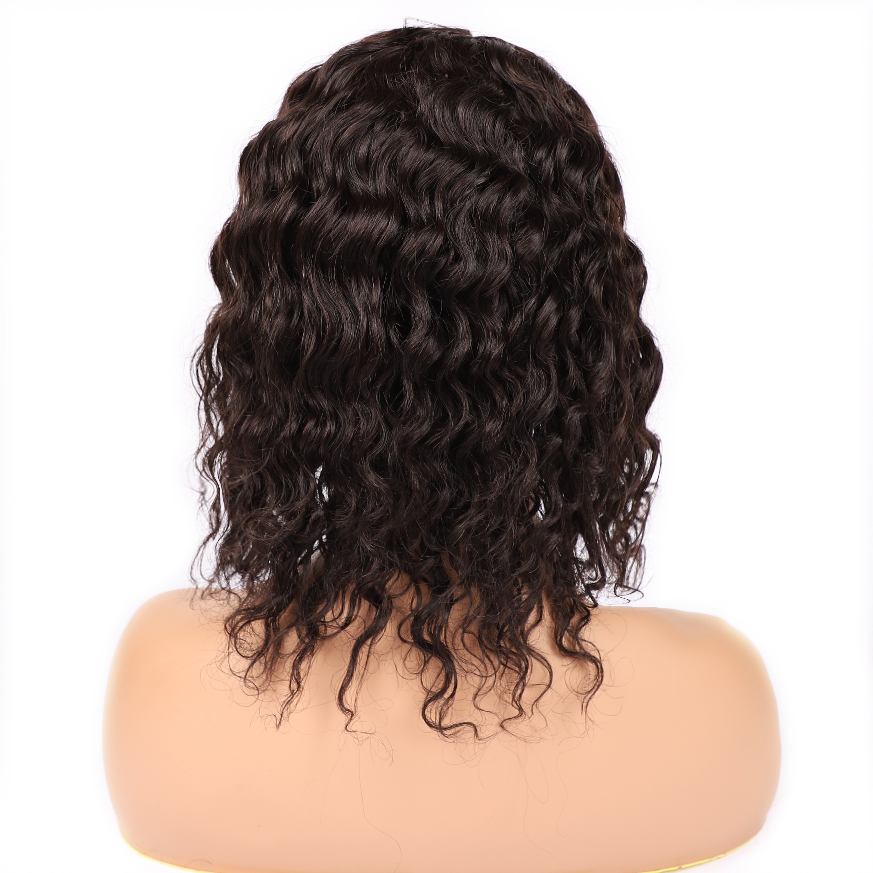 

12 Inch Wig Hair Wig None Lace Front Short Hair Wig For Women #2 Dark Brown Curly Hair Wig Full Machine Made