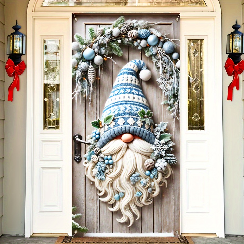 

Christmas Eve Welcome Door Banner - 35.43x70.87" Polyester, Home & Outdoor Decor, For , Christmas, And Birthday Celebrations