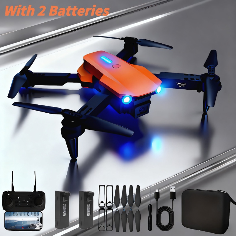 Foldable HD Quadcopter Drone with Dual Cameras, APP Control, Real-Time Video, Multiple Battery Options, Indoor and Outdoor Use