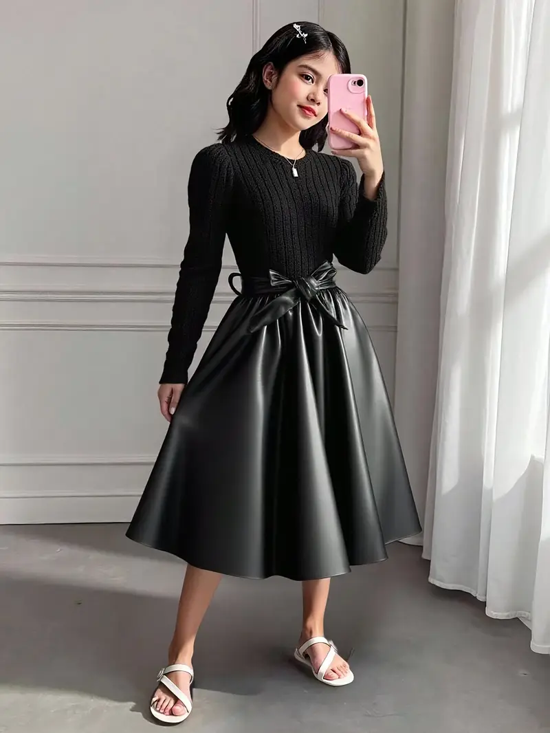 christmas series black dress winter clothing winter outfit - Temu Nigeria christmas series black dress winter clothing winter outfit - Temu Nigeria
