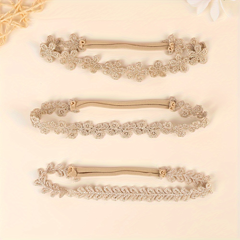 3pcs Headband For Girls Simple Polyester Hair Bands With Practical Accessories For Daily Wear