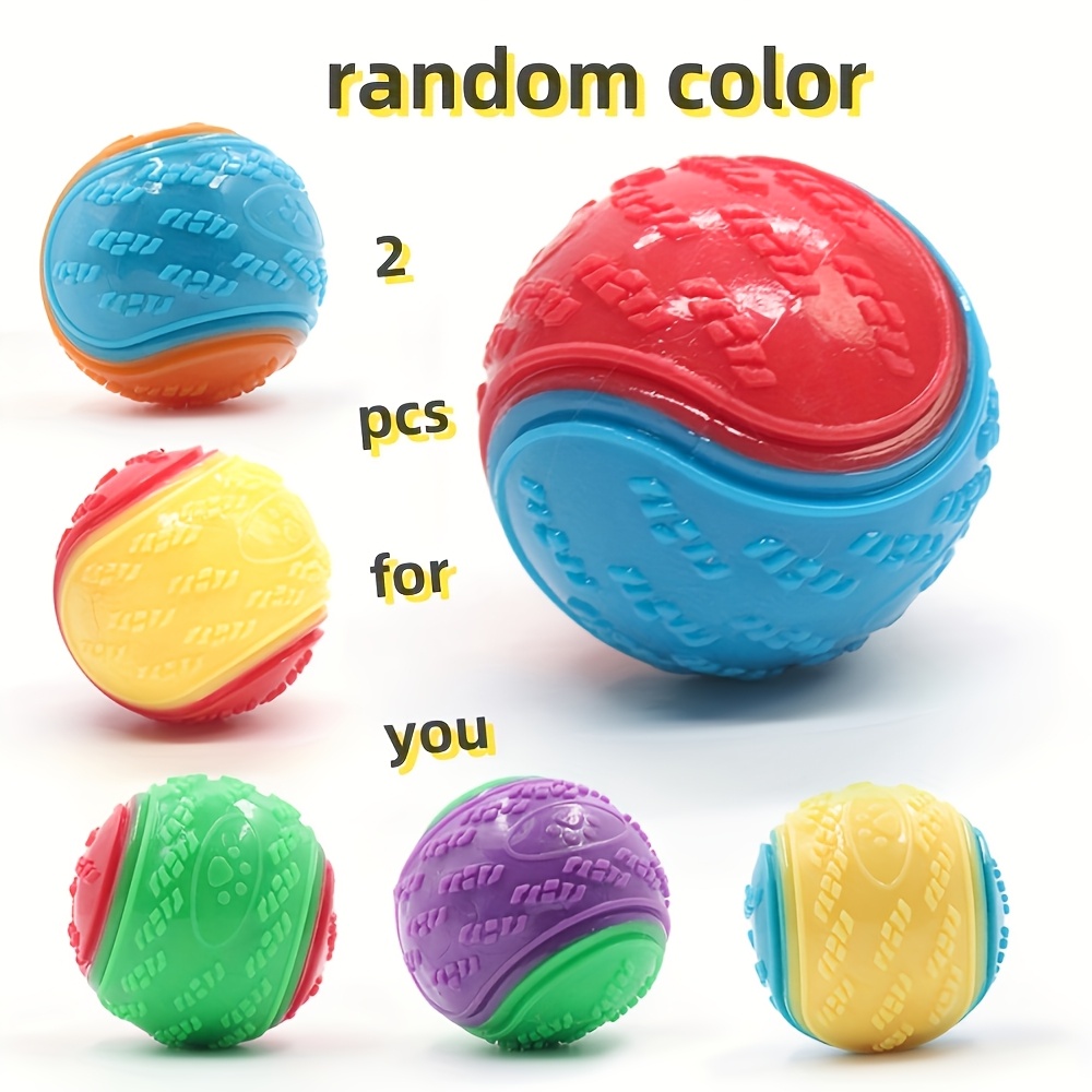 2pcs dog chew toys in assorted color c shaped thermoplastic   interactive play and throw pet supplies with   for outdoor fun