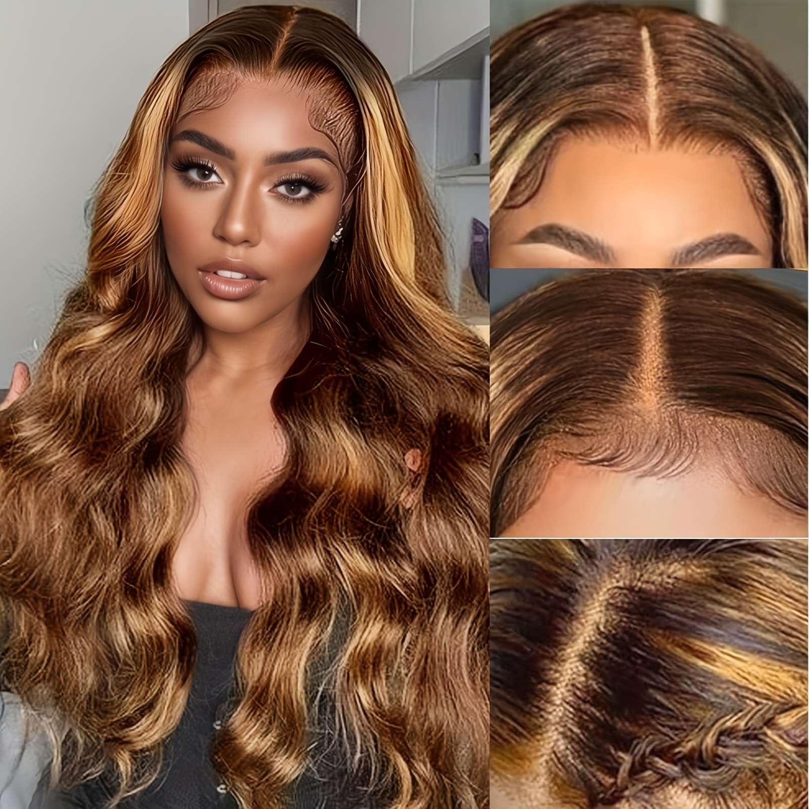 26 inch body wave lace front wigs 13x4 - Temu display picture 3