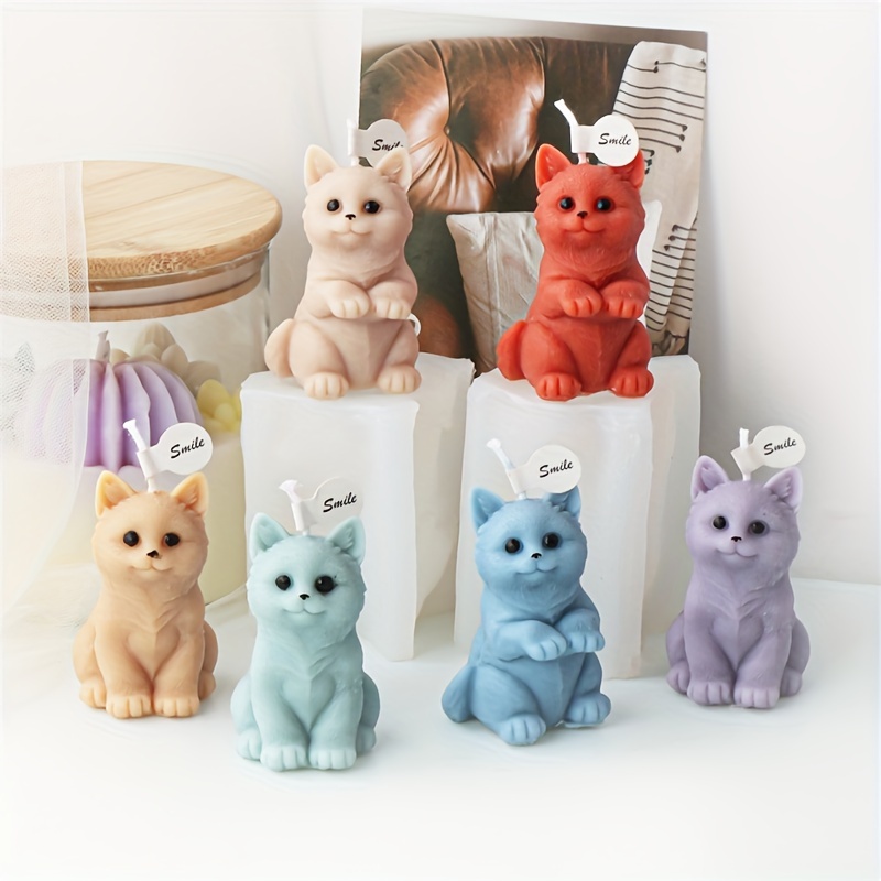 

3d , Standing And Sitting Cat Aromatherapy , Tool For , , , Art Supplies For Making