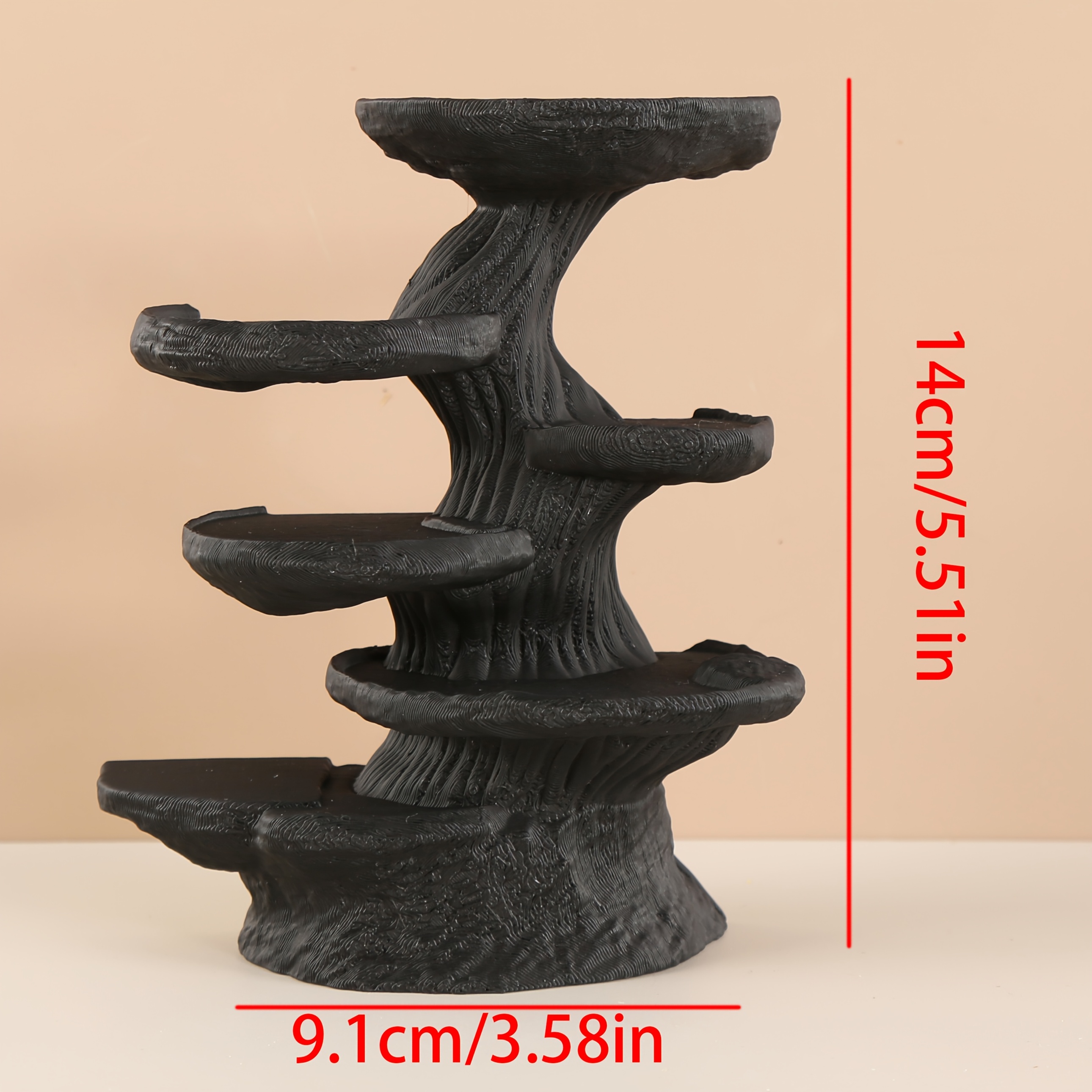 TEMU 1pc Branch Jewelry Display Stand: Halloween Themed Plastic Stand, Desktop Decoration, Exquisite Gifts, Desktop Storage, Suitable For Necklaces, Bracelets, Rings, And Earrings