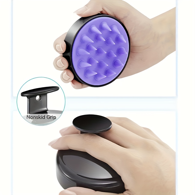 silicone hair wash brush scalp massage brush hair comb adult hair wash massager non slippery smooth hair comb details 3