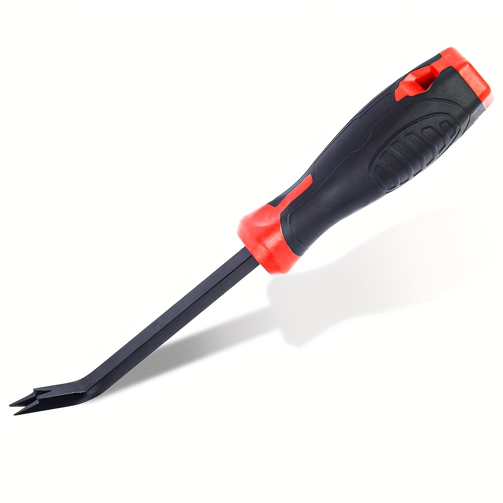 Image of Staple Puller, Upholstery Staple Remover Tool Chrome Vanadium Steel Staple Lifter With 30 Degree Bend Nail Puller Suitable For Furniture Flooring Wooden Boxes