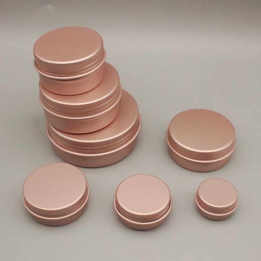 

25pcs Aluminum Tin Jar Cap - Refillable, - For , Lip Balm, , , 15/30/60g , - , , For Diy & Storage, For Weddings, Anniversaries, Parties, Suitable For Making, Cosmetic ,