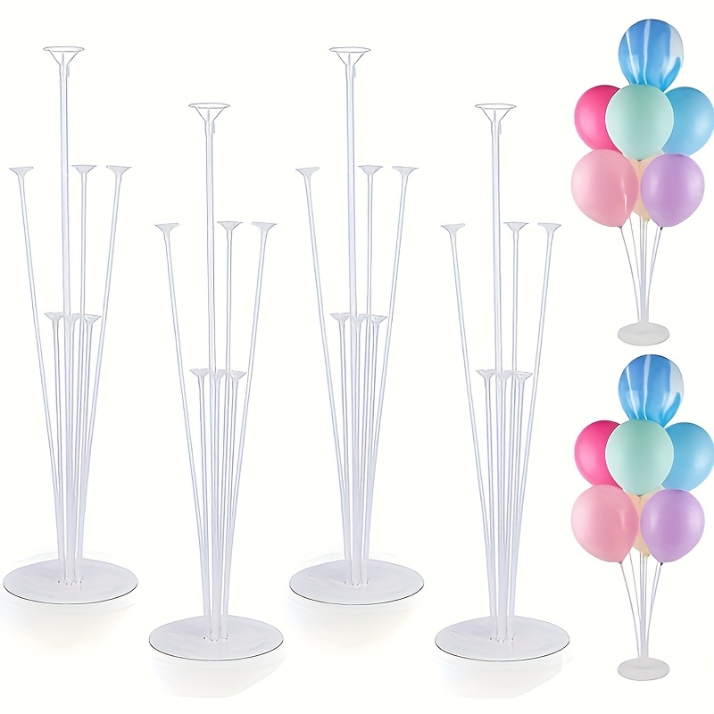 1set balloon stand kit balloon table stand kit balloon sticks with cups easy assembly balloon holder 1set clear balloon stand kit christmas decor