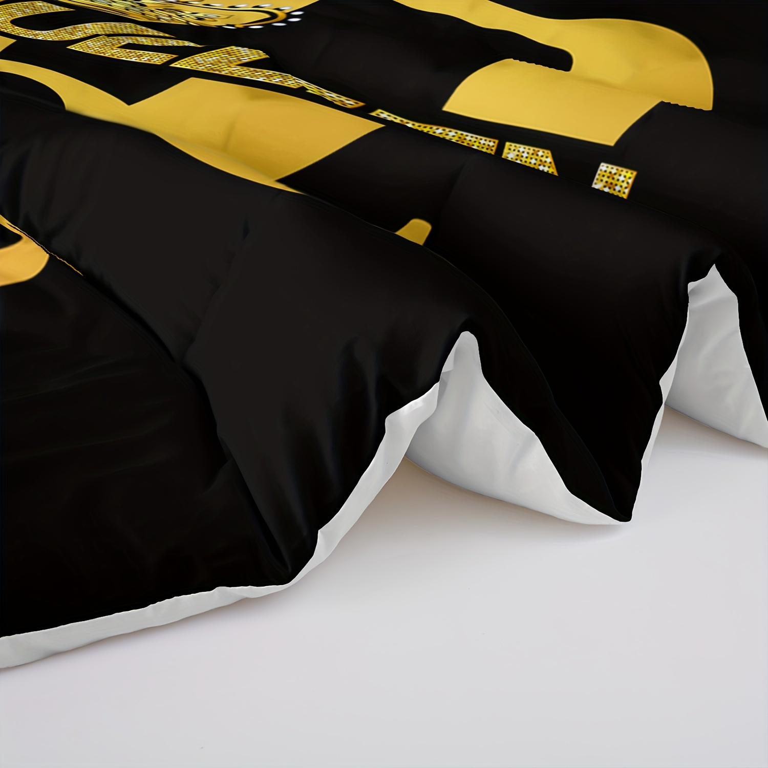   comforter set love bedding couples comforter 3 piece set 1 bed comforter 2 pillowcases black and gold comforter set   comforter soft comfortable and breathable printed bedding for home dorm decoration Product details 7