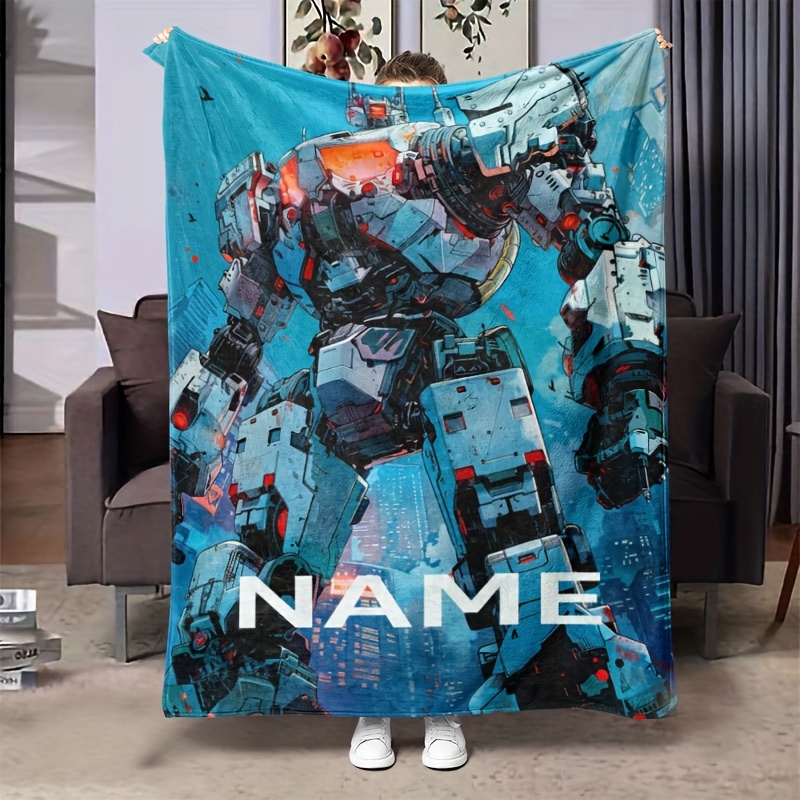 

Personalized -themed Flannel Throw Blanket - Custom Name, Soft & Cozy For Couch, Bed, Office, And Travel - Gift Idea