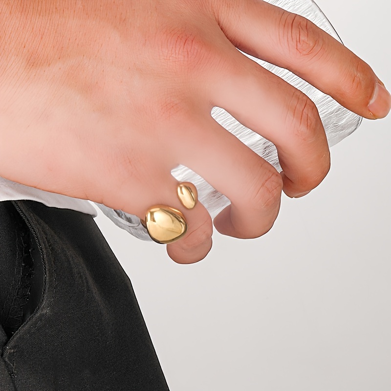Titanium Steel Fashionable Open Ring for Women