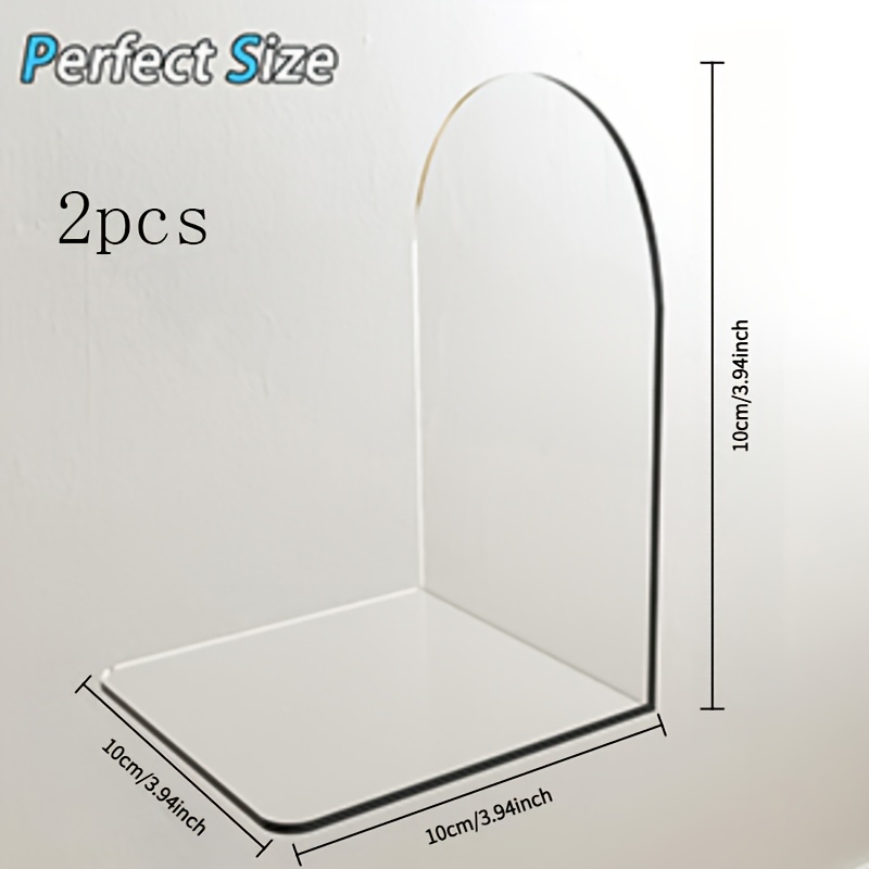TEMU Transparent Acrylic Book Album Display Shelf Divider, Storage Book Clip, Usable For Books, Bedroom Clothes, Bag Storage Divider, Practical Home