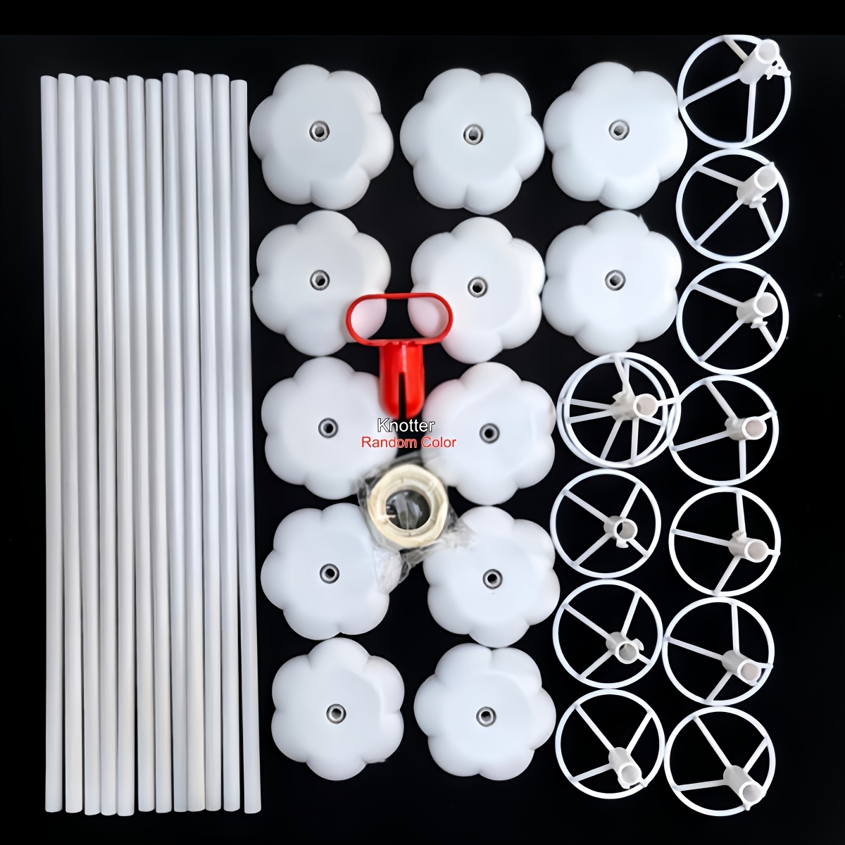 E-shop 12 Stück Ballonständer mit Sockel – Stabiler Tisch-Mittelstück-Halter für Geburtstags-, Hochzeits-, Babyparty-, Jubiläumsparty-Deko, 15,7 Zoll