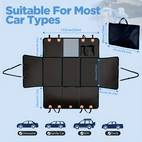 heavy duty 400lb capacity dog car seat cover for suv truck rear seat extender durable fabric pet car seat protector with secure straps storage pockets