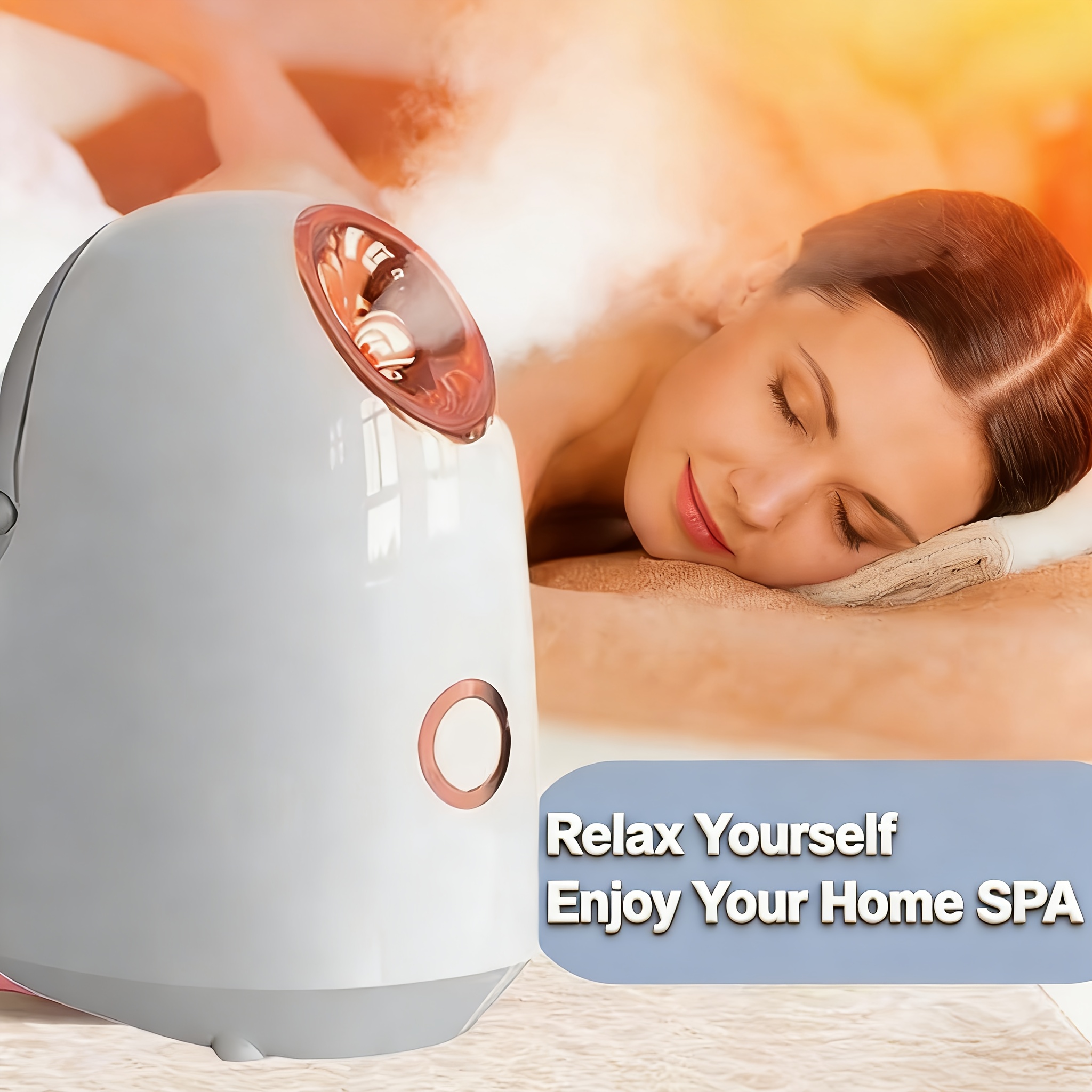 Facial Beauty Device Steam Facial | Ideal for Dry Skin Home SPA | Perfect Gift for Facial And Nose Care, Suitable for Both Men And Women | Great Choice for Home Use, Christmas And New Year Gift, Valentine's Day Present
