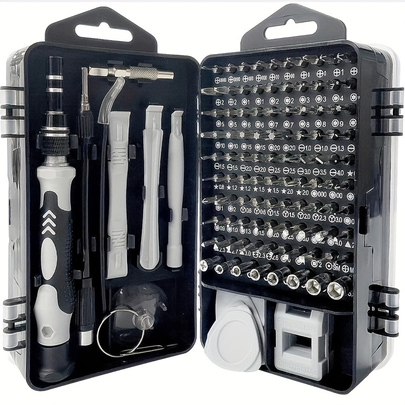 

115pcs Precision Screwdriver Kit, Precision Computer, Smart Phone, Watch Repairing Removal Hand Tool Kit, 115 In 1 Hand Removal Tool Screwdriver Bits Kit