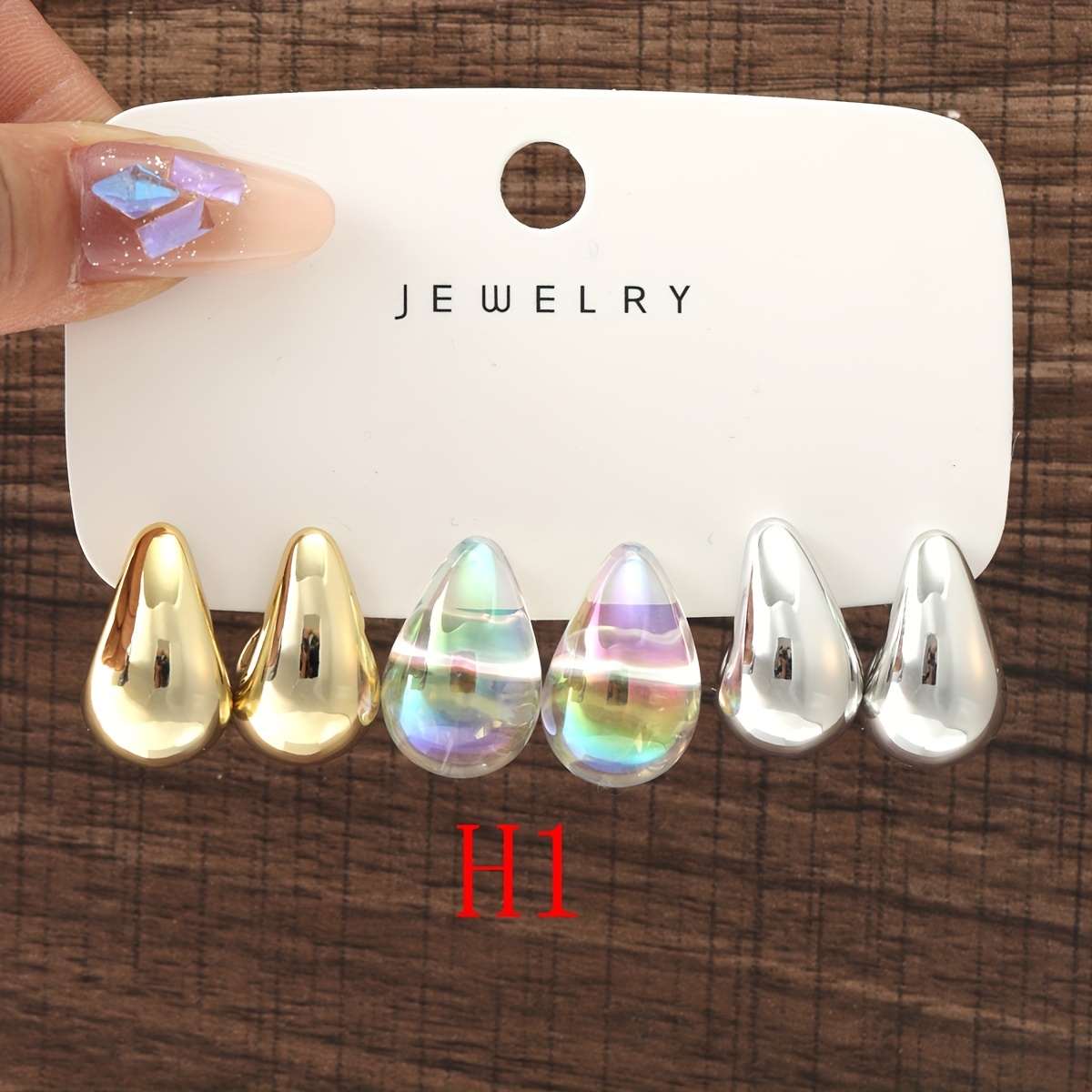 TEMU Conjunto de Pendientes de de Coloridos, Estilo Bohemio, para Mujer - Adornos de Oreja Diarios y Versátiles