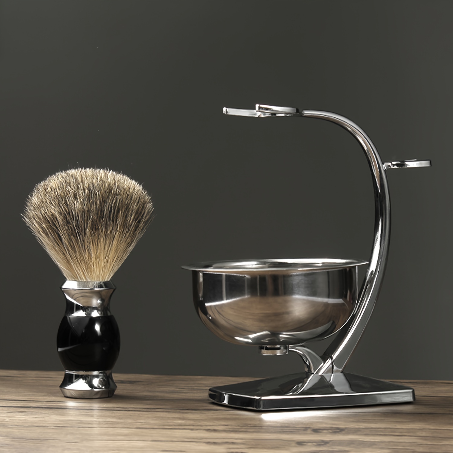 TEMU Men Shaving Kit, Shaving Stand Bowl, Shaving Compatible Manual , Wet Shaving Kit For