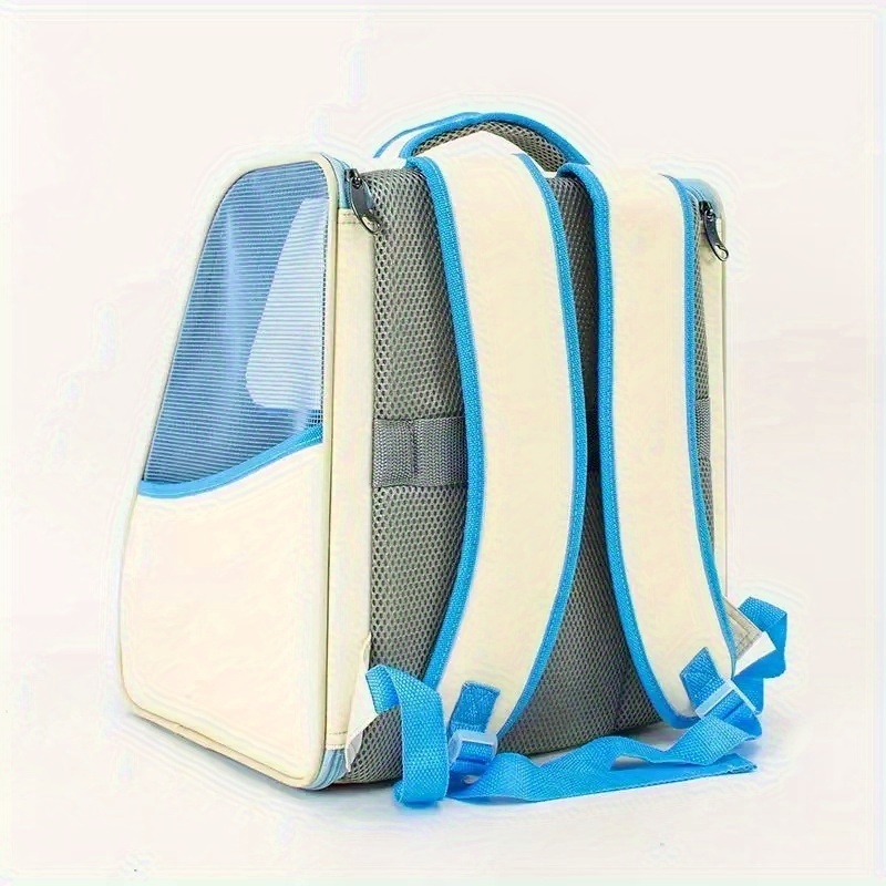 foldable cat backpack carrier lightweight breathable pet travel bag with 8kg capacity   ventilation mesh carry on backpack mode hiking camping carrier for small pets hands free   seniors friendly