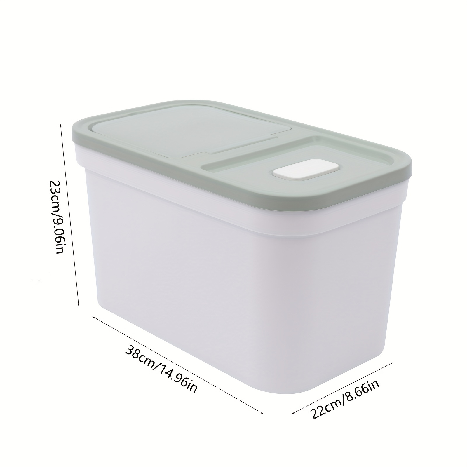 TEMU 10 Kg Large Storage Container For Food, Flour Container, Rice Dispenser, , Large Storage Container For Food