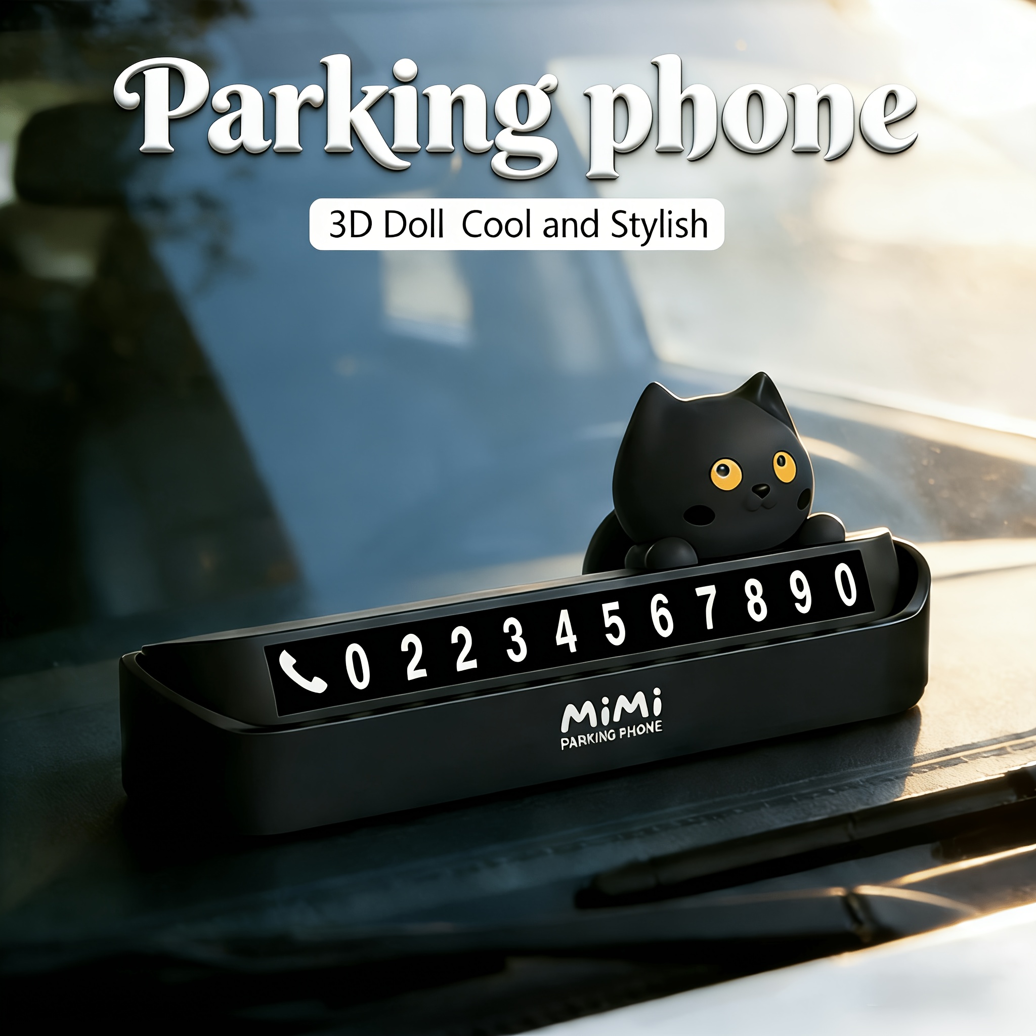 temporary parking signs sold on Temu United States