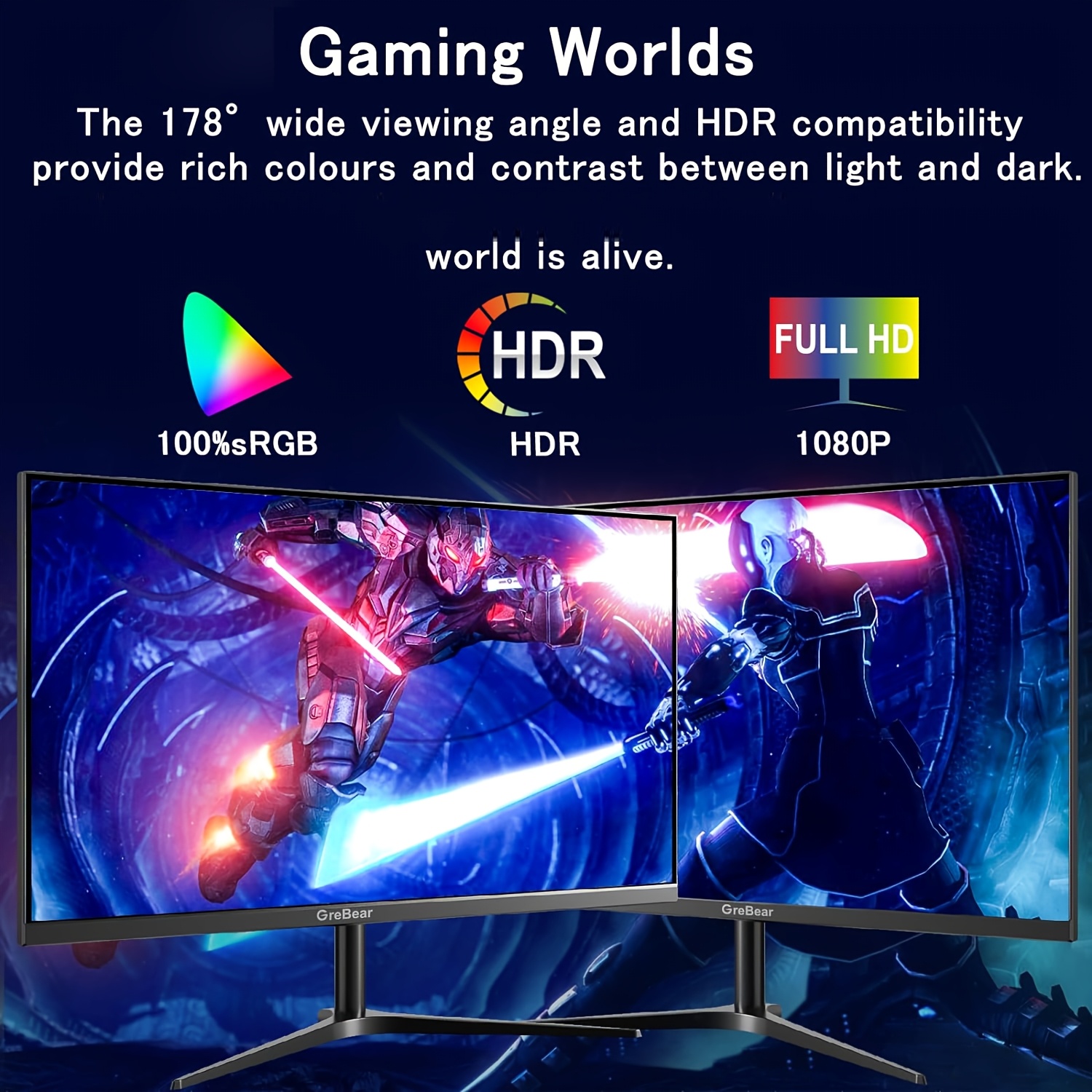 165/144hz ゲーミングモニター 24インチ fhd 1080p ipsスクリーン 1ms 